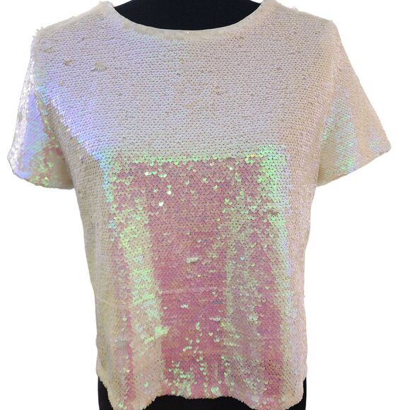 Luxury Evening Cocktail Party Beaded Sequins Runway Couture Top Blouse Jacket NW - Picture 7 of 16